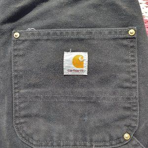 Carhartt Carhart BLK B01 Double Knee Dungaree Fit Carpenter  Work Jeans 31x33